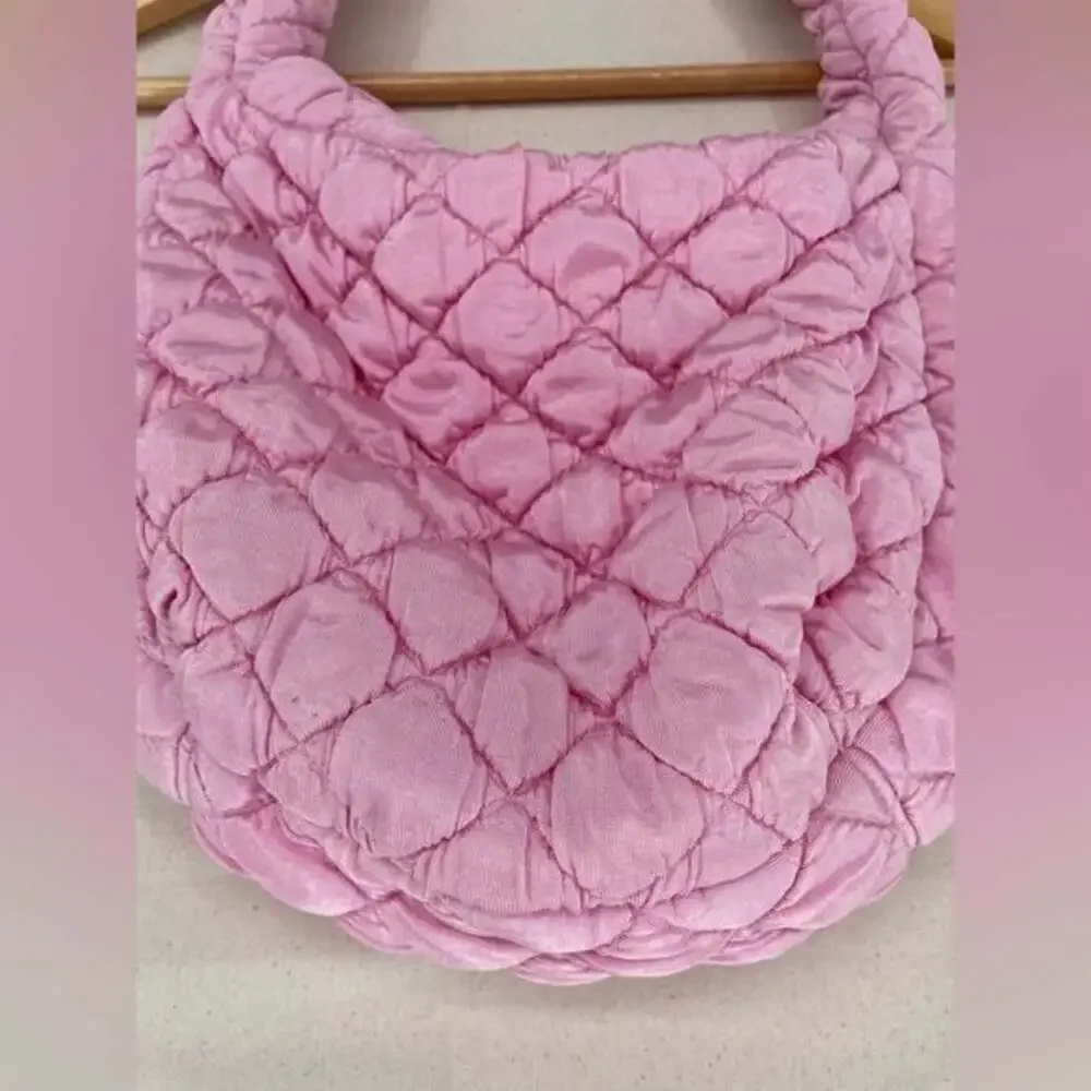 Puff Bag in Baby Pink FRANKIES BIKINIS